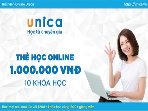 Hình minh họa: Lớp học trực tuyến online unica.vn