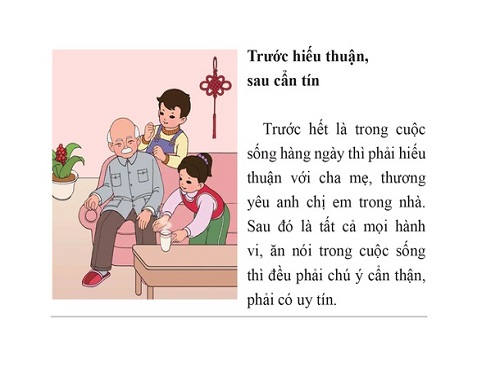 Đệ Tử Quy được trình bày ngắn gọn, dễ học, dễ nhớ