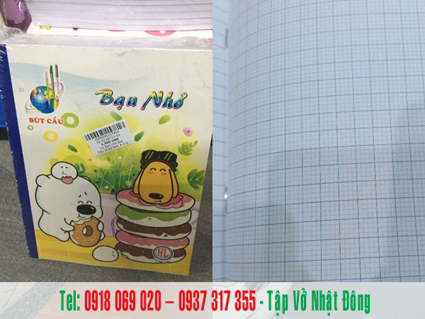 giá in vở 4 ô ly