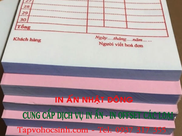 in hoá đơn 2 liên 