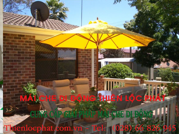 giá dù che nắng ngoài trời