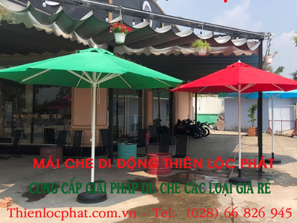 giá dù che nắng ngoài trời