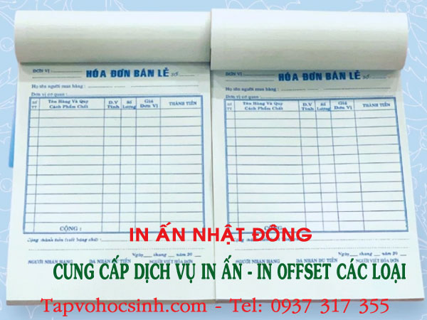 Chỉ từ 20k, in hóa đơn bán lẻ Gò Vấp, HCM giá rẻ theo yêu cầu cực kỳ sắc nét 2 in-hoa-don-ban-le-go-vap